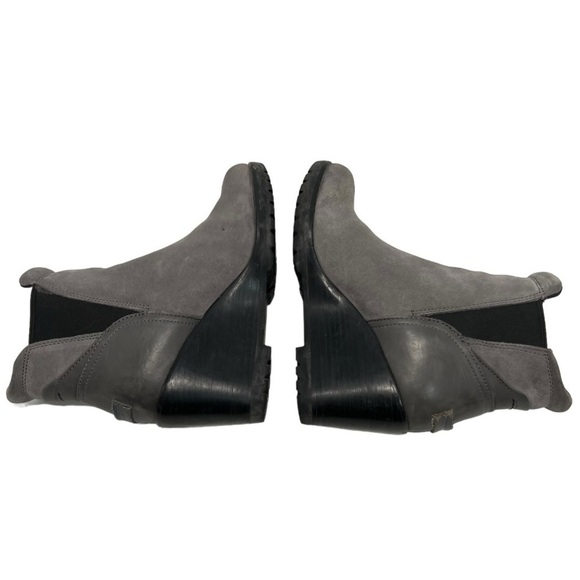 Sorel After Hours Gray Suede Wedge Heel Casual Ankle Boots Women’s 6.5 - Picture 10 of 15